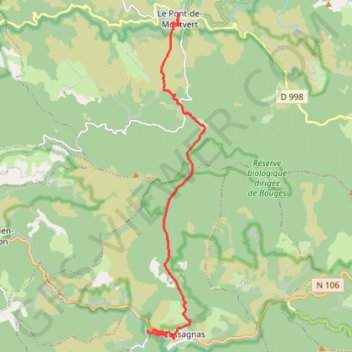 Trace GPS etape3-inv-parcours_1292106, itinéraire, parcours
