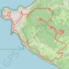 Trace GPS Pointe de Capelinhos, Açores, itinéraire, parcours