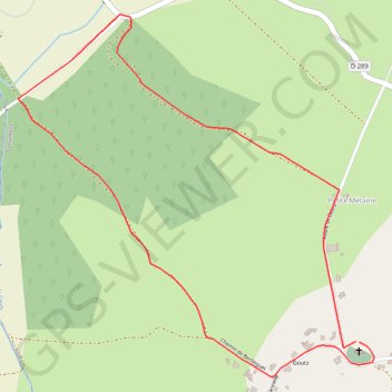 Trace GPS Goutx, site panoramique de Cocumont - Pays Val de Garonne - Gascogne, itinéraire, parcours