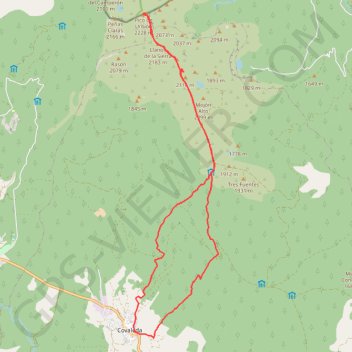 Trace GPS Covaleda-Pico Urbión, itinéraire, parcours