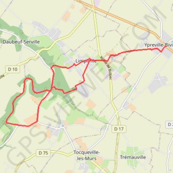 Trace GPS Limpiville - Ferme du Bois Rozé - Val à Loup, itinéraire, parcours