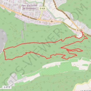 Trace GPS Tête du Douard - Gorges de la Petite Sainte-Baume, itinéraire, parcours