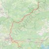 Trace GPS GR71-GR7-GR36 du col du Coustel à Lagrasse, itinéraire, parcours