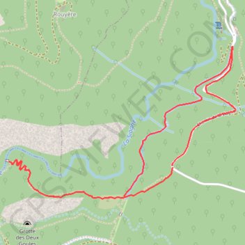 Trace GPS Arche du Ponadieu, itinéraire, parcours