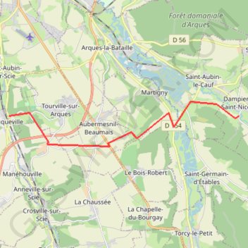 Trace GPS Route 1, itinéraire, parcours