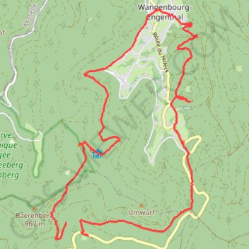 Trace GPS Le Schneeberg, itinéraire, parcours
