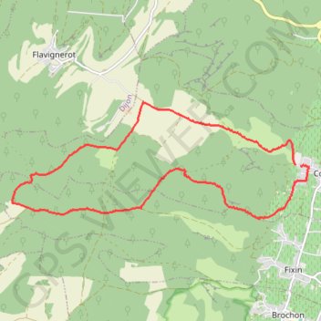 Trace GPS Couchey - Rente Chamery - Couchey, itinéraire, parcours