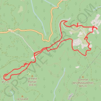 Trace GPS Du Malpey au Mont Vinaigre et Aigre, itinéraire, parcours