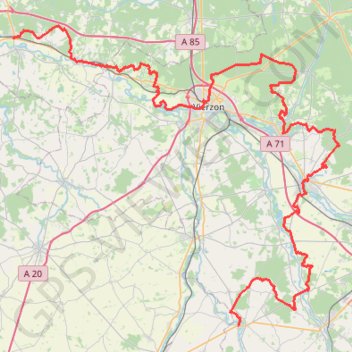 Trace GPS GR41 De Villefranche-sur-Cher (Loire-et-Cher) à Charost (Cher), itinéraire, parcours