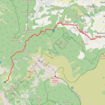 Trace GPS Réunion - J7, itinéraire, parcours