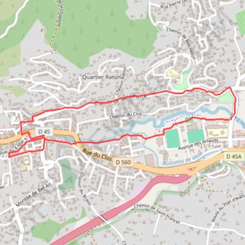 Trace GPS BL-Auriol-112018, itinéraire, parcours