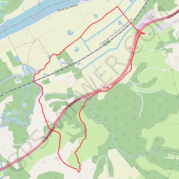 Trace GPS Bardos les barthes de Vic de Sus, itinéraire, parcours