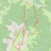 Trace GPS Mont Colombier depuis Montlardier, itinéraire, parcours