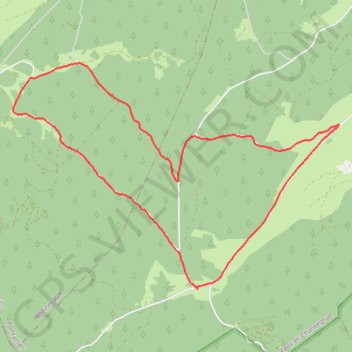 Trace GPS Côte de Bonnevaux - Chantegrue, itinéraire, parcours