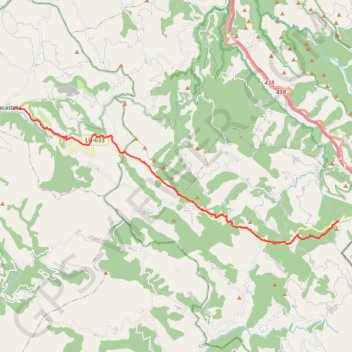 Trace GPS SE37-OCebreiro-Triacastela, itinéraire, parcours