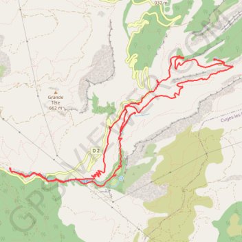 Trace GPS Vallee de Saint Pons - la Glaciere, itinéraire, parcours