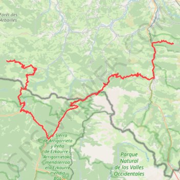 Trace GPS Transpyrénéenne en cyclo - Des Chalets d'Iraty à Escot, itinéraire, parcours