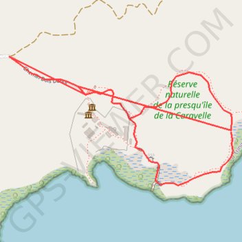 Trace GPS Presqu'ile Caravelle Martinique, itinéraire, parcours