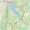 Trace GPS Le Semnoz, tour du lac d'Annecy, itinéraire, parcours