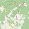 Trace GPS Les Grottes de Bérigoule par le col de Murs,en boucle (84) Murs, itinéraire, parcours