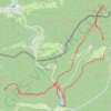 Trace GPS Randonnée dans l'après-midi, itinéraire, parcours