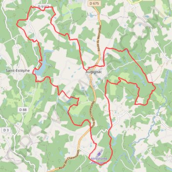 Trace GPS St Estephe 28 kms, itinéraire, parcours