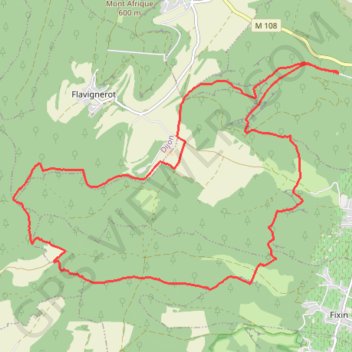 Trace GPS De Marsannay à Chamerey (Mague), itinéraire, parcours