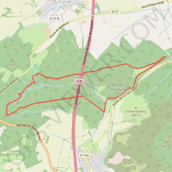Trace GPS CIRCUIT DU BOIS DE THIONVILLE, itinéraire, parcours