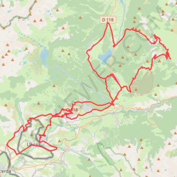 Trace GPS Dans les environs de Font-Romeu, itinéraire, parcours