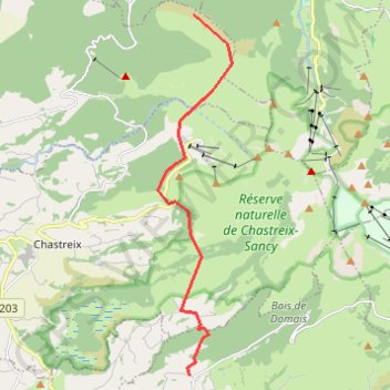 Trace GPS Le Sancy ouest, itinéraire, parcours