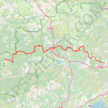 Trace GPS GR653 De Montarnaud à Castanet-le-Haut (Hérault), itinéraire, parcours