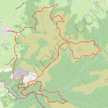 Trace GPS Boucle VTT autour du Mont Erebi, itinéraire, parcours