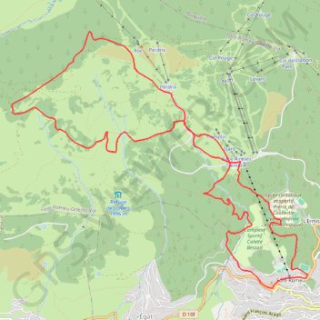 Trace GPS Pyrénées Catalanes - La Calme, itinéraire, parcours