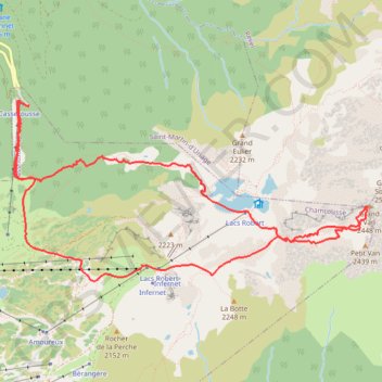Trace GPS Ski de Rando - Grand Van, itinéraire, parcours