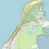 Trace GPS Compostelle - Voie du littoral - Le Verdon - Soulac, itinéraire, parcours