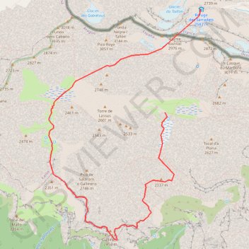 Trace GPS Sarradets - faja flores, itinéraire, parcours