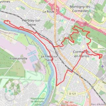 Trace GPS Panoramas de la Seine, itinéraire, parcours