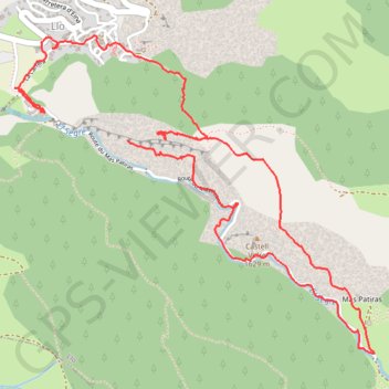 Trace GPS Les gorges du Sègre, itinéraire, parcours