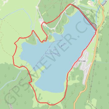 Trace GPS VTT 10 Lac de Matemale, itinéraire, parcours
