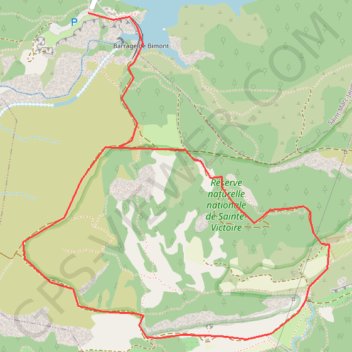 Trace GPS Roques Hautes - Saint-Marc-Jaumegarde, itinéraire, parcours