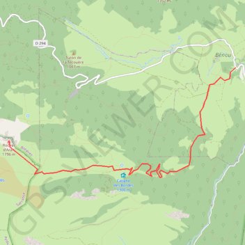 Trace GPS Chapelle Houndas-Rocher d'Aran, itinéraire, parcours