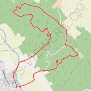 Trace GPS Forêt de Beuste et de Boeil-Bezing, itinéraire, parcours