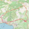 Trace GPS La Cadière d'azur, Ceyreste, Grand Caunet, itinéraire, parcours