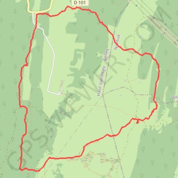 Trace GPS Boucle du Retord, itinéraire, parcours