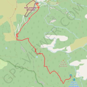 Trace GPS GR10 Casteil-Mariailles, itinéraire, parcours