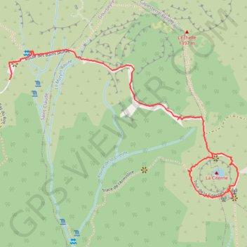 Trace GPS Route Citerne, itinéraire, parcours