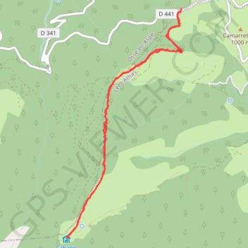 Trace GPS Promenade au col de Bouesou (64), itinéraire, parcours
