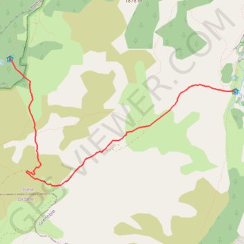 Trace GPS Baraque du Pison jusqu'au refuge de Chaumailloux, itinéraire, parcours
