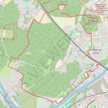 Trace GPS Forêt de Bréviande, itinéraire, parcours