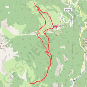 Trace GPS RSPG Arvieux le Queyron, itinéraire, parcours